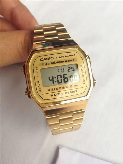 Casio Vintage Gold Watch - 90s Retro Style | Delhi Flea Market
